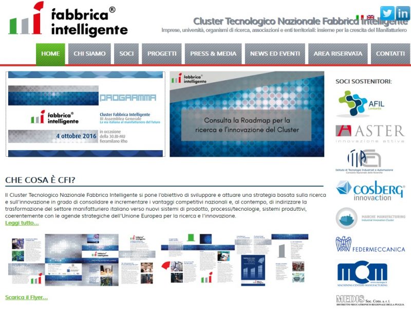 Cluster Fabbrica Intelligente: il futuro del manifatturiero avanzato