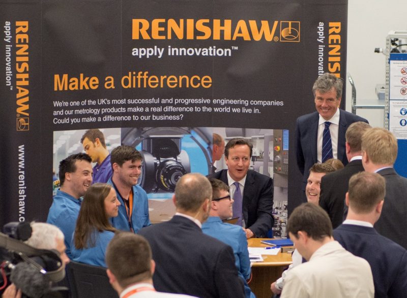 Un visitatore d’eccezione per Renishaw