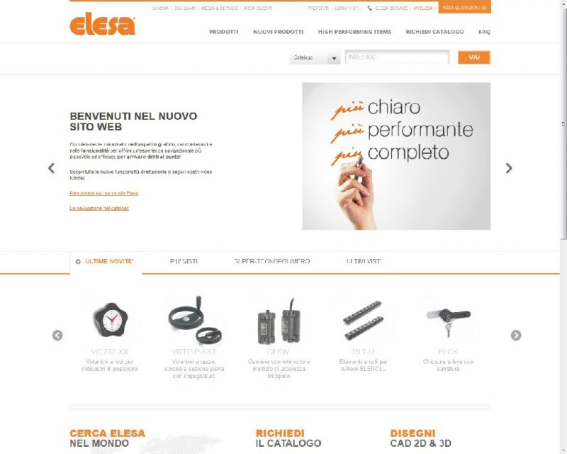 Componentistica, nuovo sito per Elesa