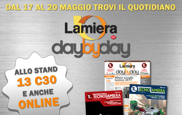 Apre Lamiera 2017. Segui il Quotidiano Day by Day