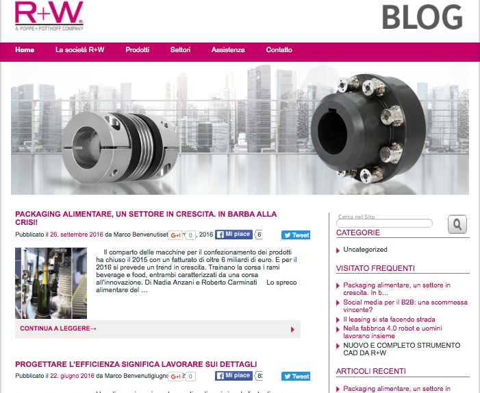 Un blog tematico per l'industria (meccanica e non solo)