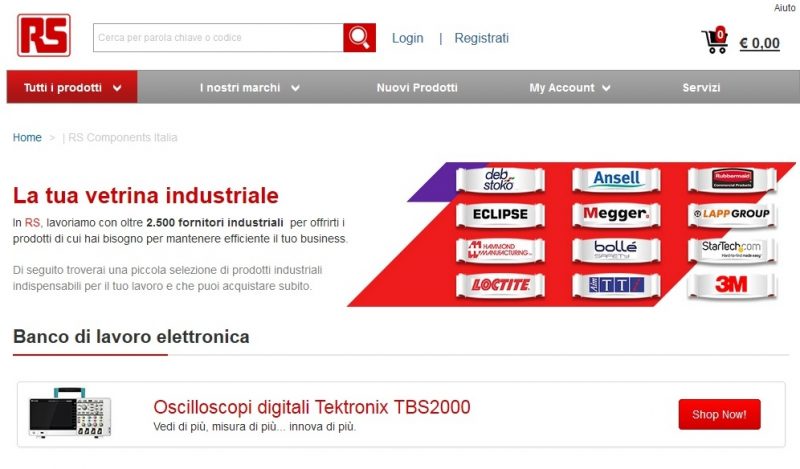 RS Components per tecnici e addetti alla manutenzione
