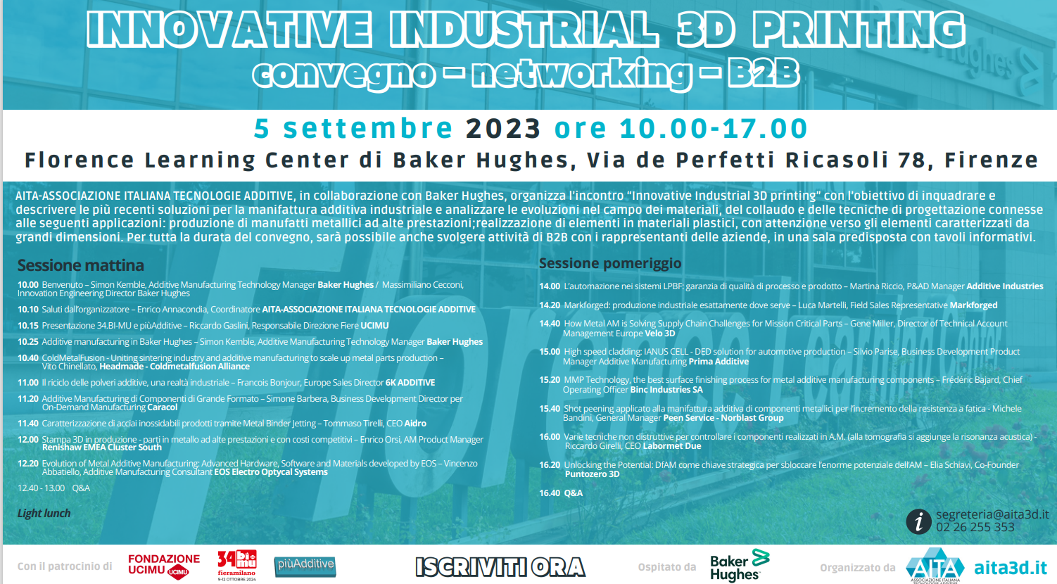 Manifattura additiva industriale: Aita la racconta a Firenze