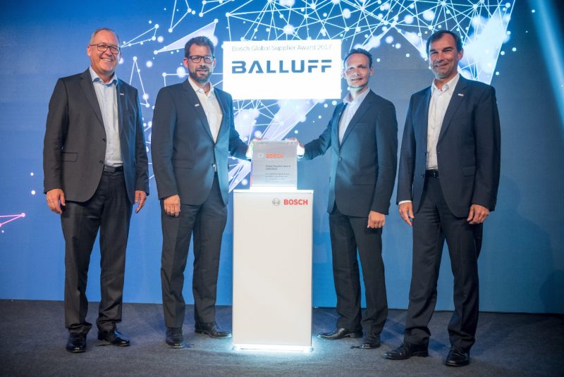 A Balluff il Bosch Global Supplier Award 2017