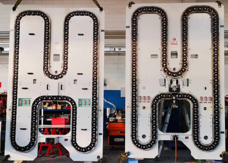 Il sistema cambia utensili Chainless Technology di CFT Rizzardi in fiera a Bologna