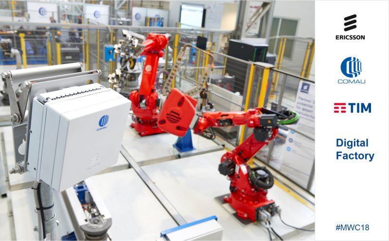 Ericsson, TIM e Comau abilitano la fabbrica del futuro con 5G, robotica e machine learning