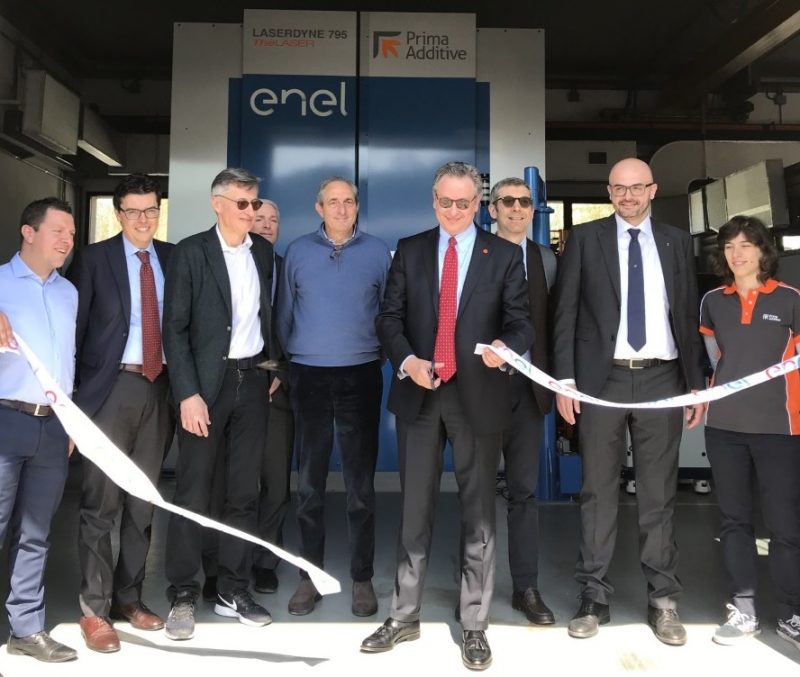 Inaugurata una macchina per produzione additiva presso la centrale Enel di Santa Barbara