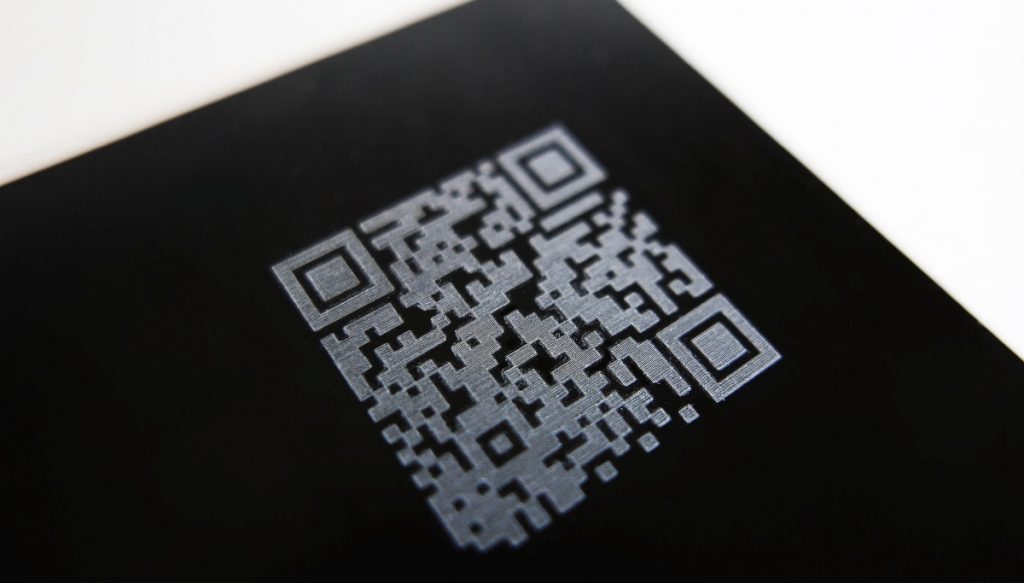 Esempio QR Code con Testa galvanometrica cy-fast mark