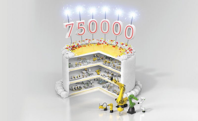 Fanuc festeggia i suoi 750.000 robot prodotti in tutto il mondo