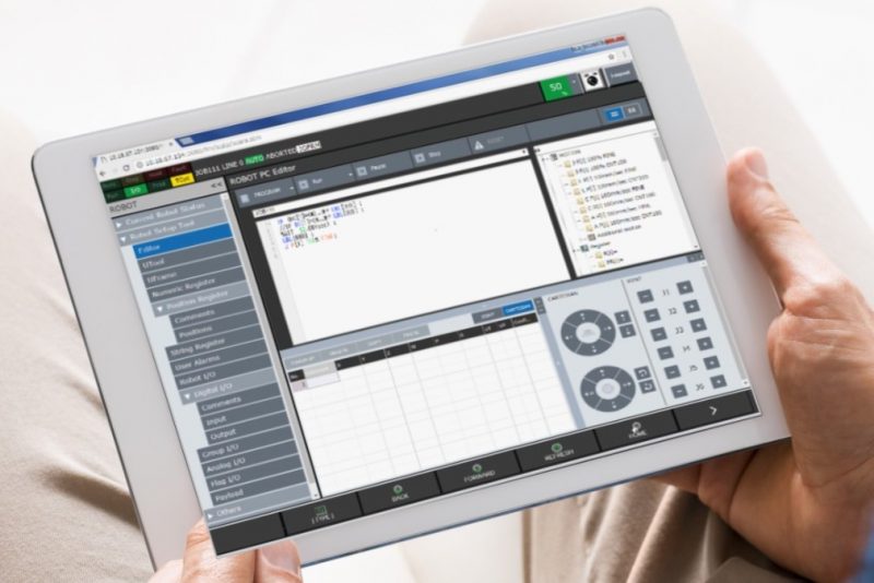 I robot Fanuc si programmano anche da tablet