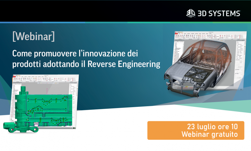 Webinar gratuito: innovare i prodotti con il Reverse Engineering