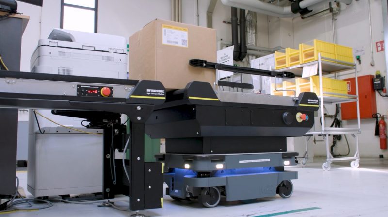 Interroll, modulo trasportatore per i robot MiR