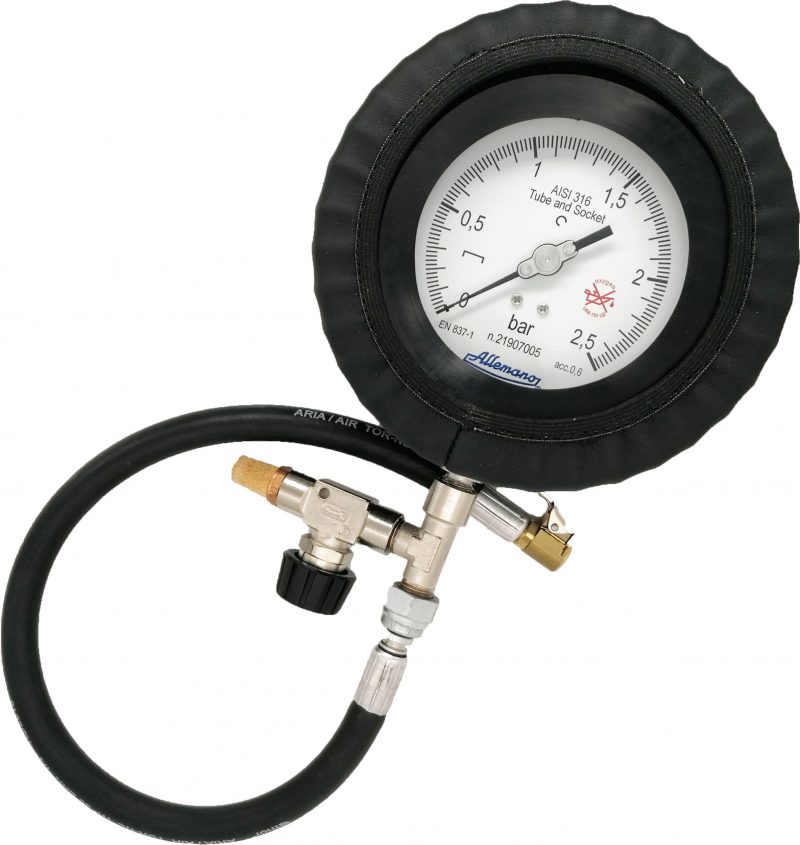Manometro per prova pressione pneumatici MPPP100 Allemano
