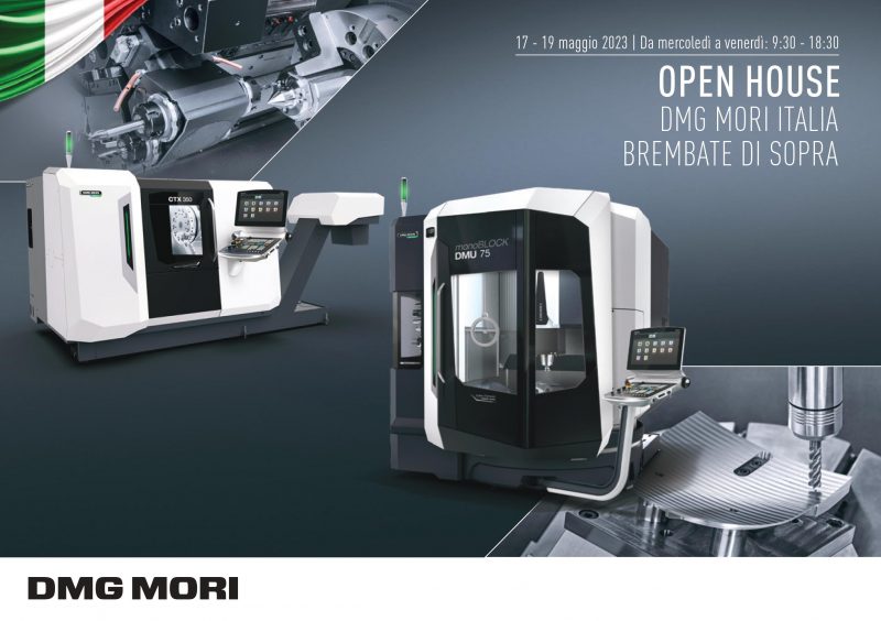 Le novità DMG MORI in anteprima italiana all’Open House 2023