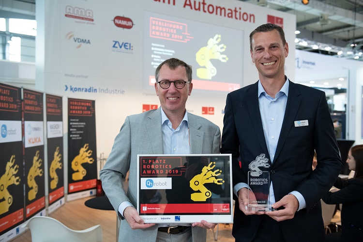 Robotics Award 2019 alla pinza Gecko di OnRobot