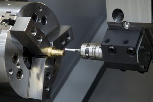 Sonda OLP40 montata su tornio