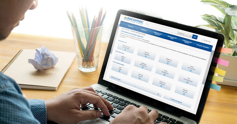 Web Resource Center di Socomec, esperienza al servizio della progettazione