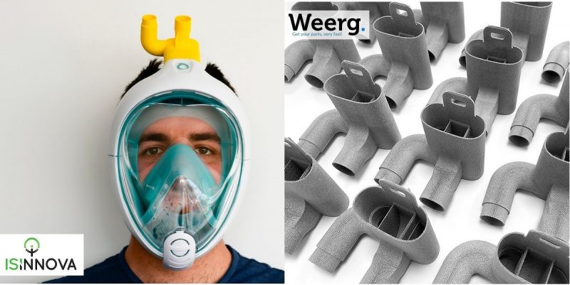 Anche Weerg stampa in 3D le valvole per maschere respiratorie d’emergenza da Isinnova e Fablab Brescia