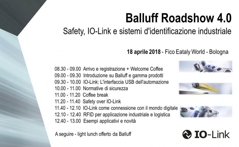 Balluff Roadshow 4.0, nuova tappa a Bologna