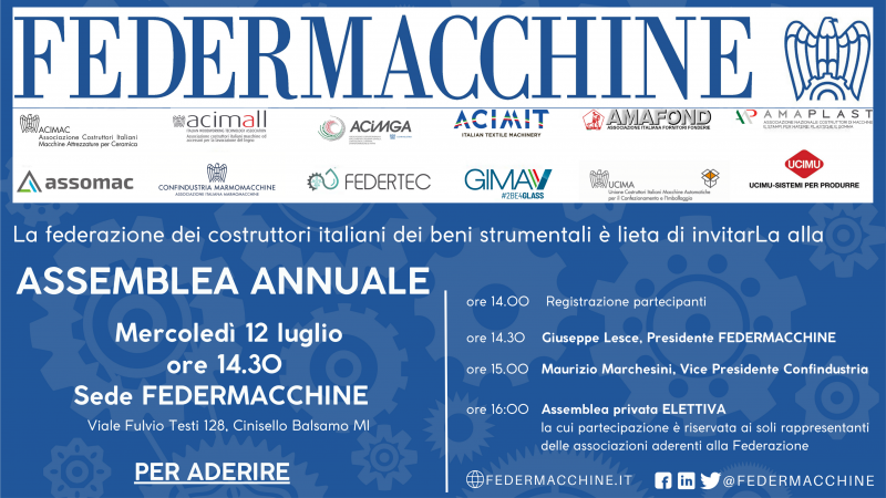 Assemblea annuale Federmacchine 2023