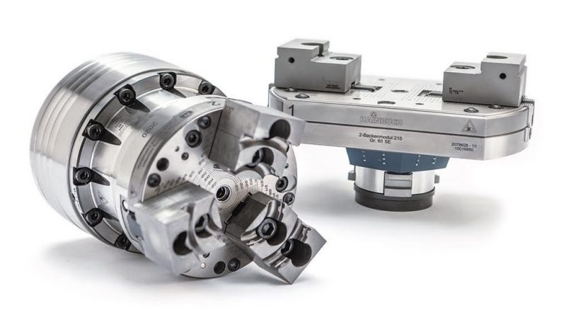 Hainbuch, sistema modulare con modulo a due griffe: alternativa compatta a morsa autocentrante