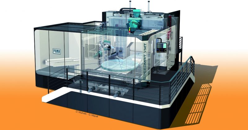 Centro di lavoro verticale VMT3 di Pama
